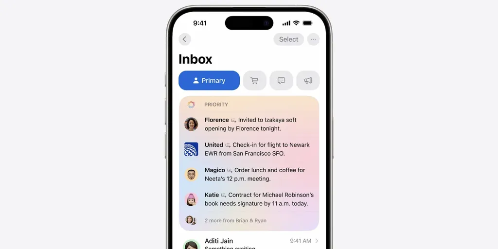 メールカテゴリ iOS 18